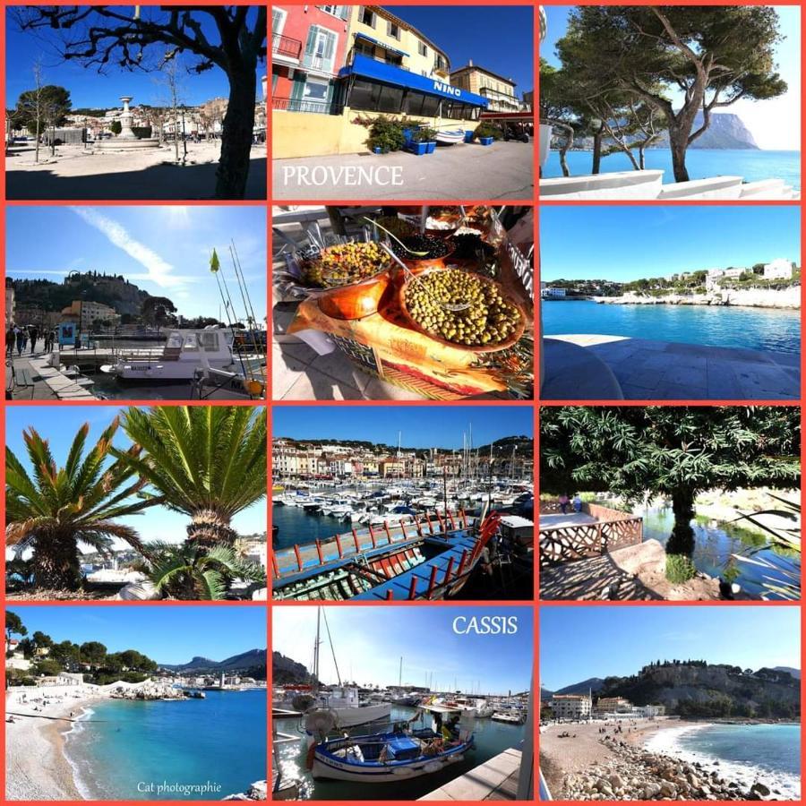 Mon Petit Paradis, Cassis Centre Apt 90 M2, 200 M Mer, Terr Plein Sud, Clim Park Prive Eksteriør billede